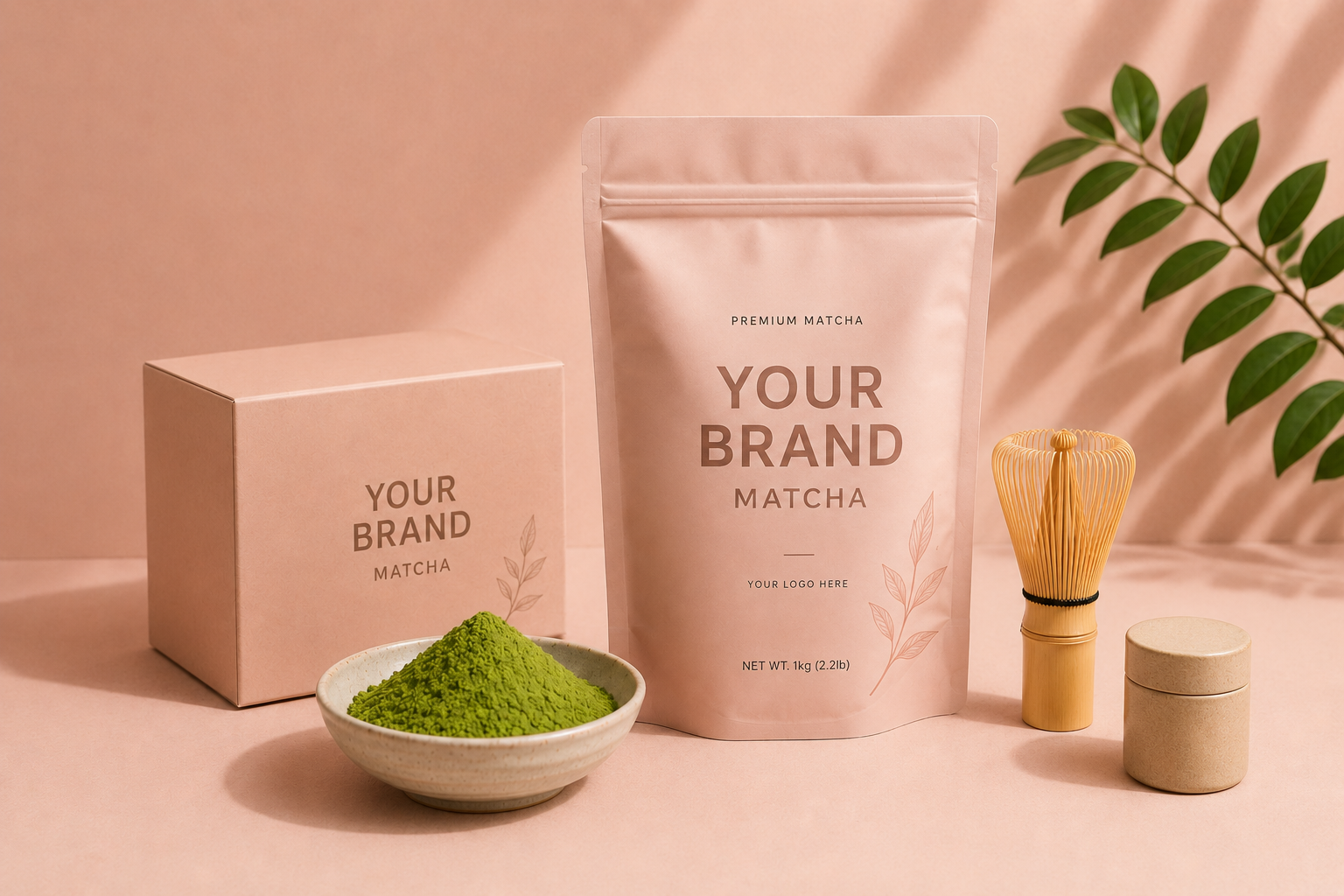 Private label matcha packaging